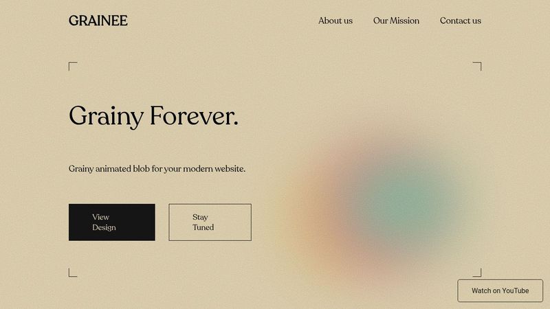 Grainy Gradient, Gaussian Blur (Daily Design + Code #3)