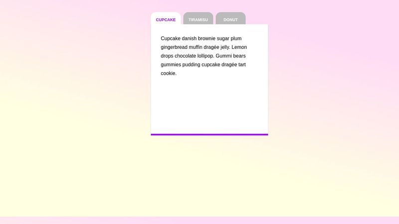 Pure CSS tabs