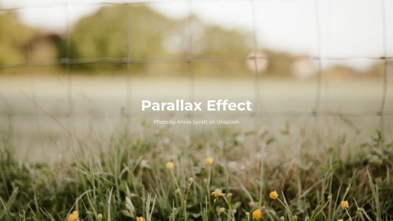 Parallax Effect | CSS only