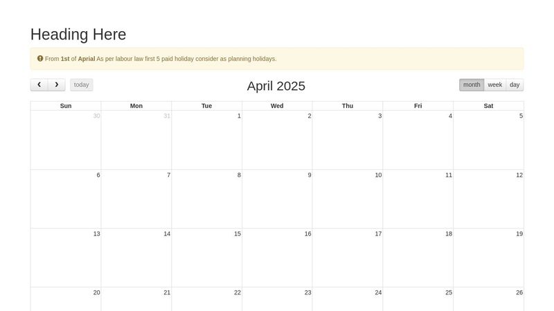 FullCalendar use to add event onclick with bootstrap 3