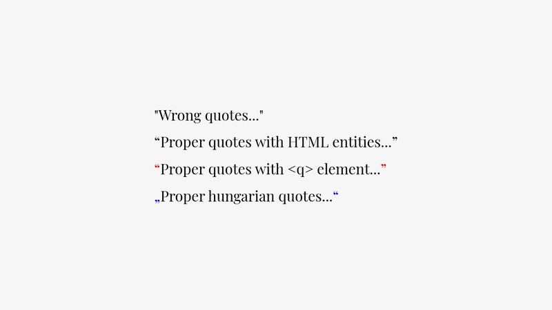 Correct Quotation Marks and Apostrophes in HTML