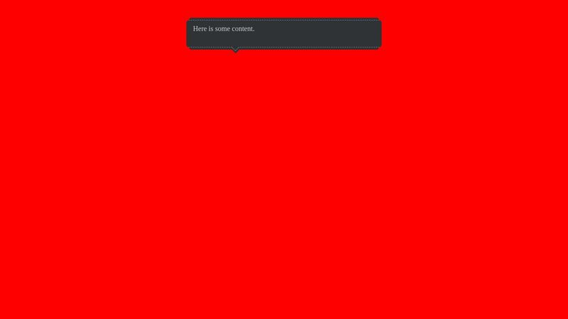 sharp corners css box style