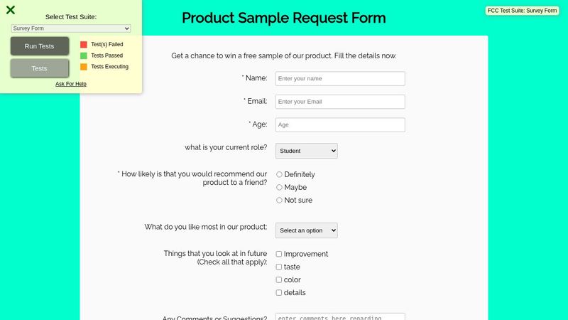 Product Form