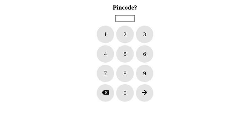 Pincode?