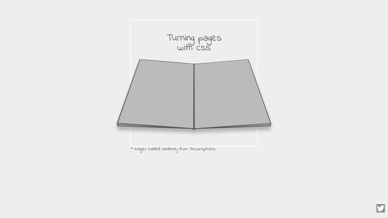 Turning pages with CSS