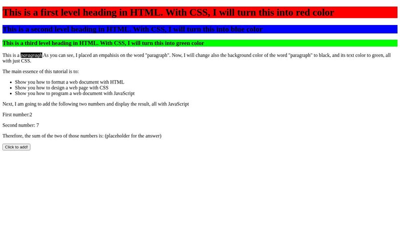 HTML, CSS, and JavaScript Explained for Beginners