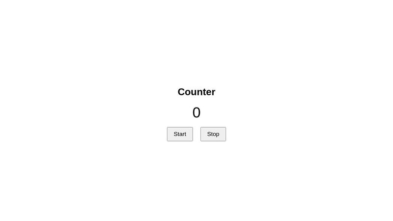 JavaScript Counter