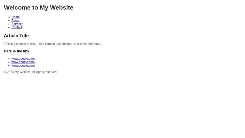 HTML Practice