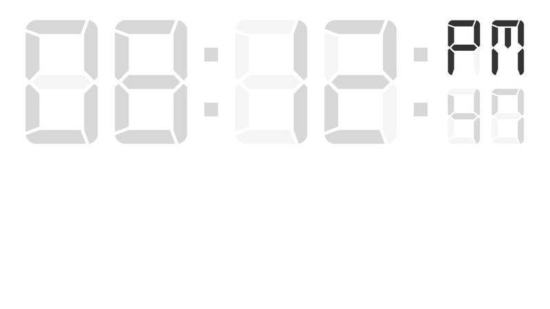 SVG Digital Clock