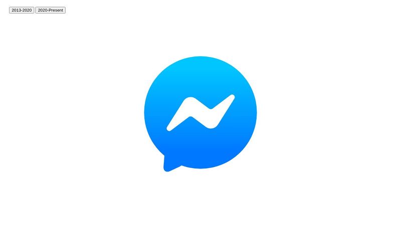 Facebook Messenger Logo in HTML, CSS, & SVG