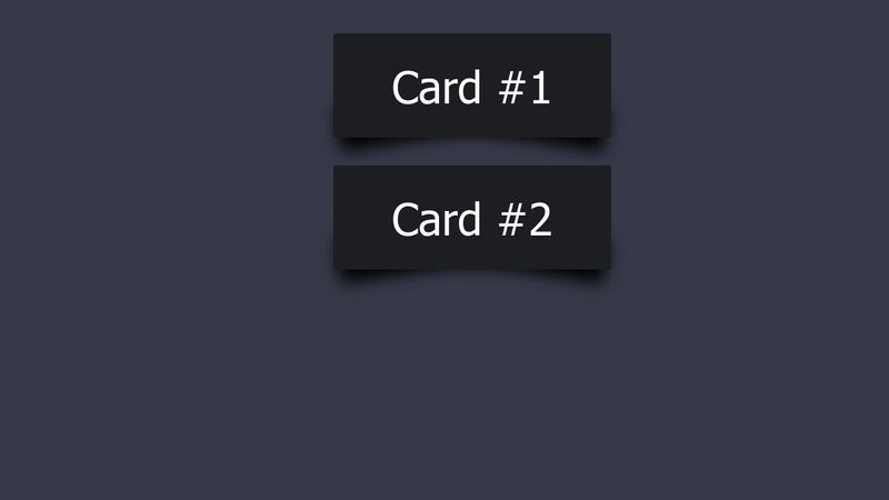 Interactive CSS Cards