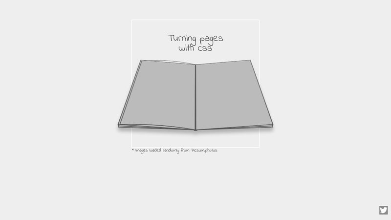 Turning pages with CSS