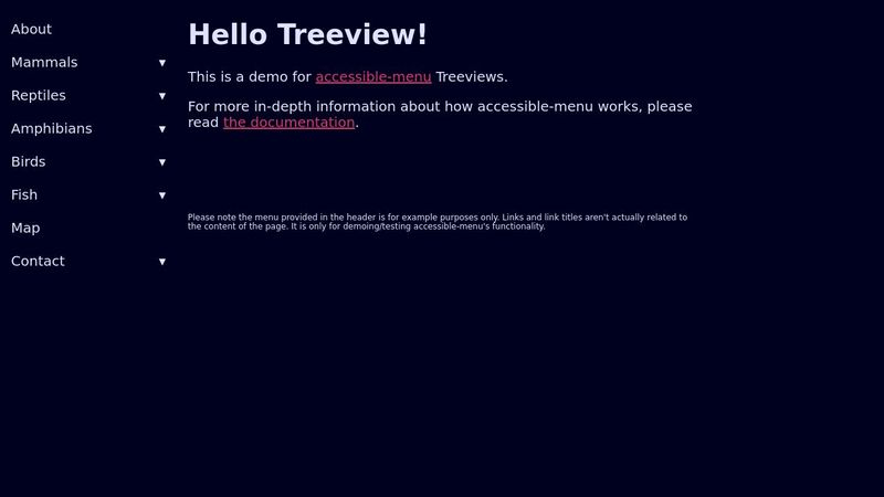 Treeview v4 Example
