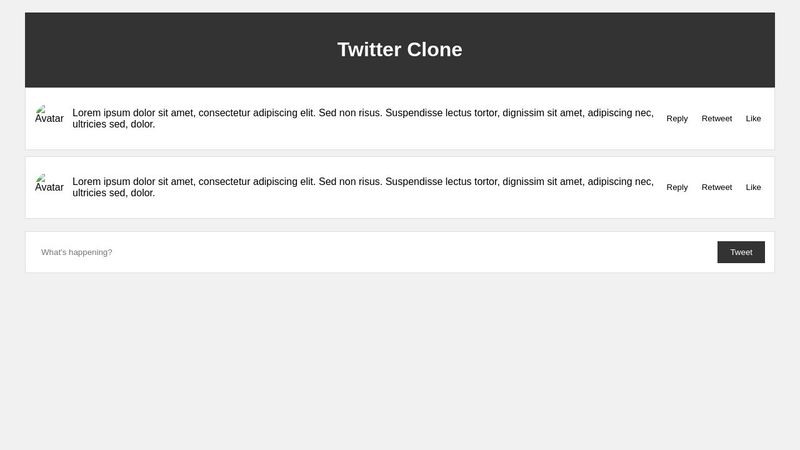 Twitter clone