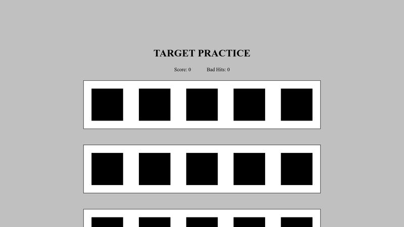 Target Practice Game