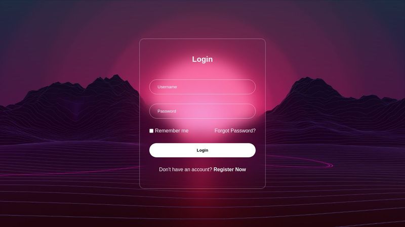 Glassmorphism Login Page