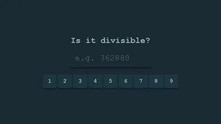 Is It Divisible?