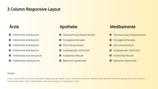 3 Column Responsive Layout