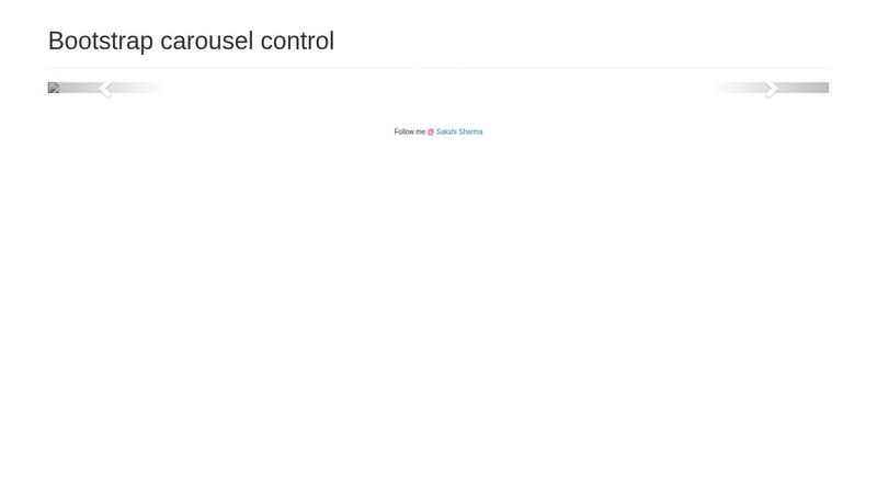 Bootstrap Carousel Control