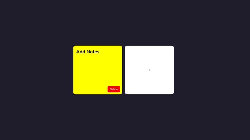 Sticky Notes - HTML