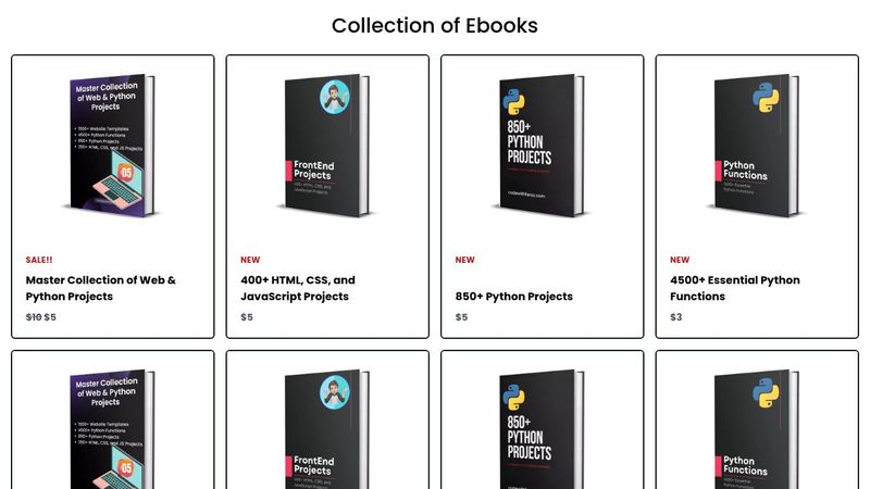 Ecommerce Product List using HTML and CSS