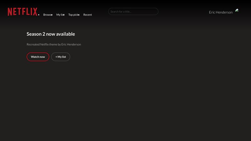 Recreated netflix landing page from scratch