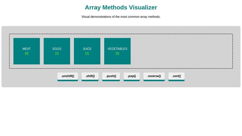 Array Methods Visualizer v1.2