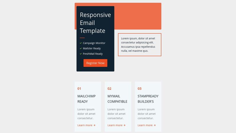 HTML Email Template| sample 3