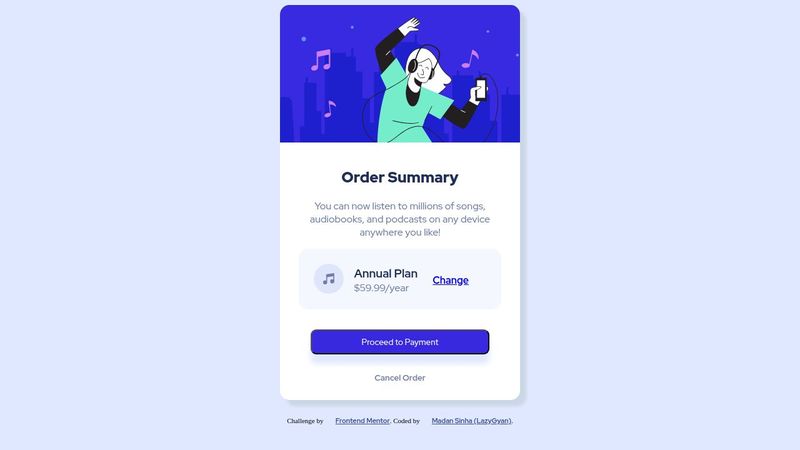 Order Summary Card