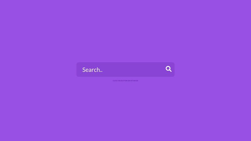 Search Bar using HTML and CSS