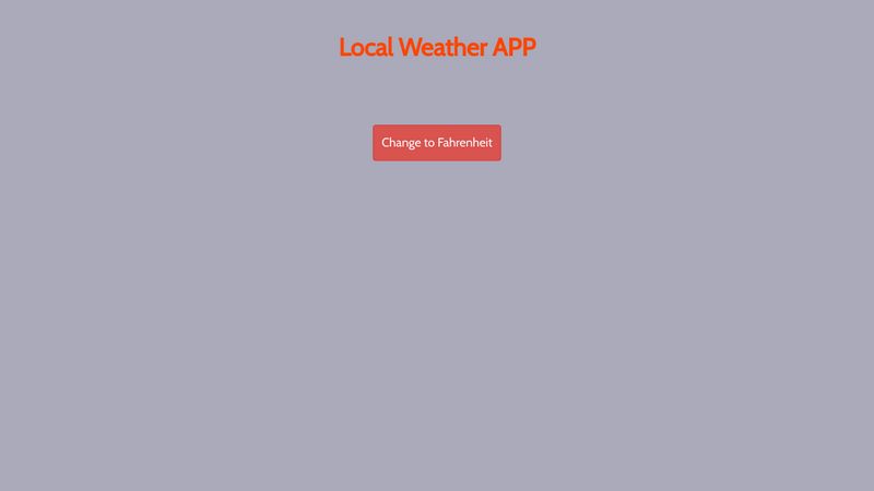 Local Weather APP