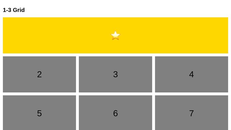 CSS Grid w/ Featured Items