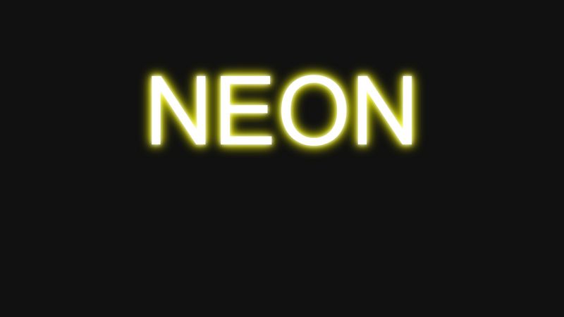 Neon Css