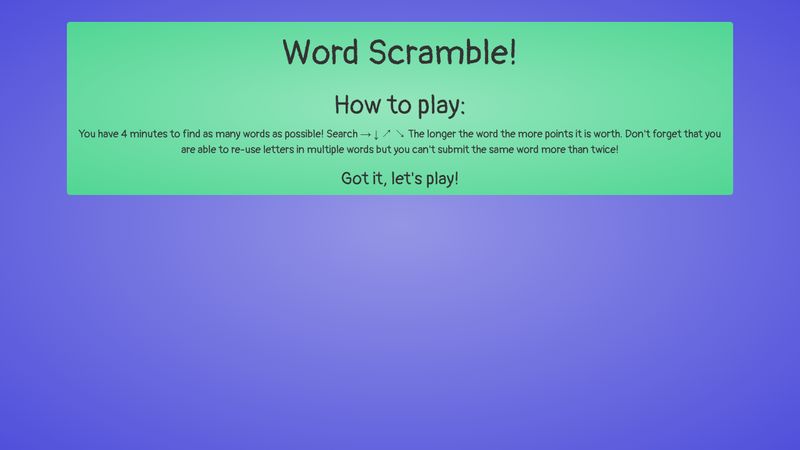 word-scramble