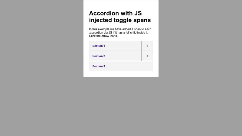 Vanilla Js Accordion