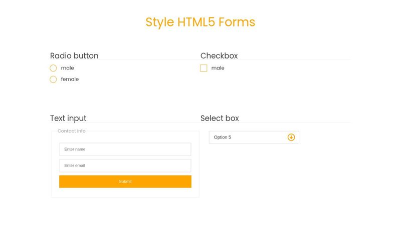 Styling HTML 5 Forms