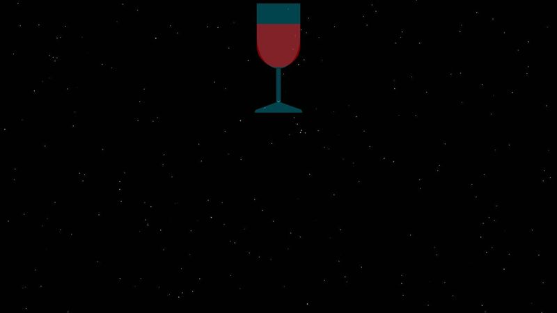 a pure css wine glass