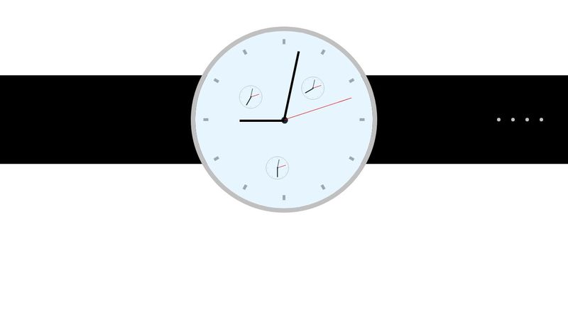 Javascript and CSS Watch with 4 time Zones