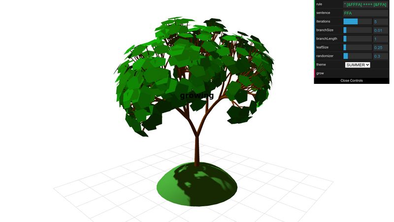 CodePen - Low Poly Tree Generator