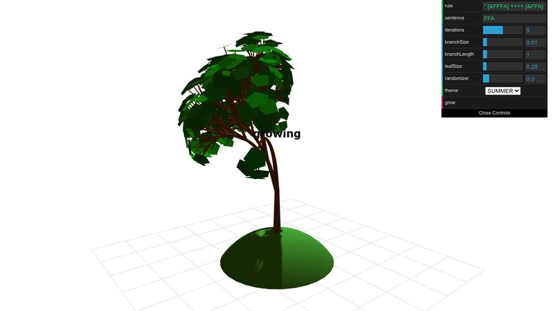 CodePen - Low Poly Tree Generator