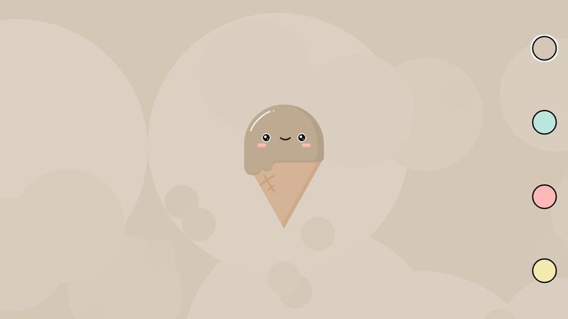 HTML and CSS ice cream + parallax.js animation