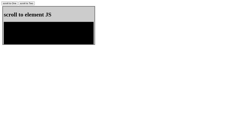 scroll to element javascript(animated)