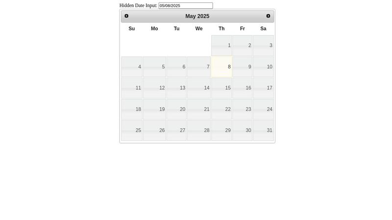 jQuery UI Datepicker Inline for Mobile