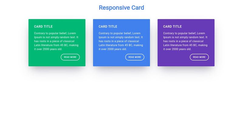 Responsive Css Card