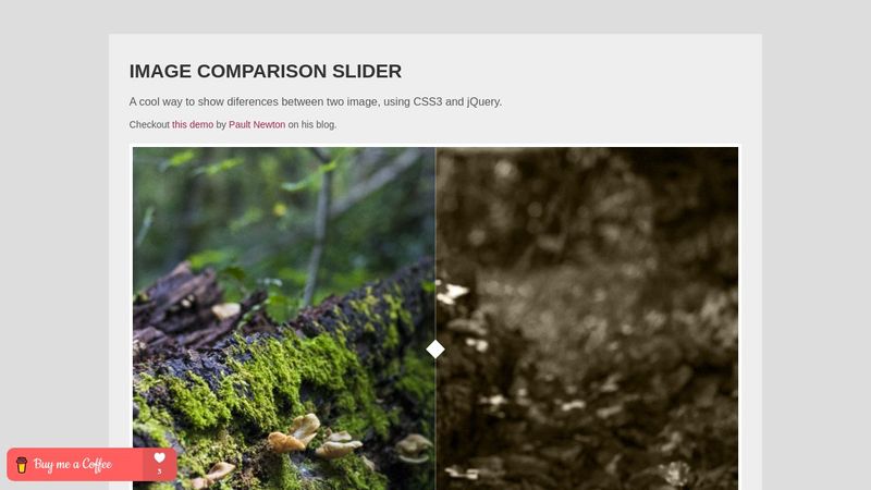 Image Comparison Slider