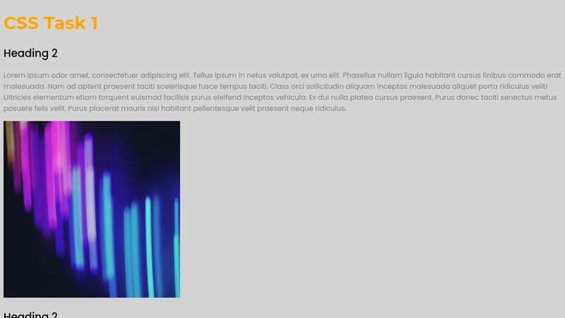 CSS Task 1