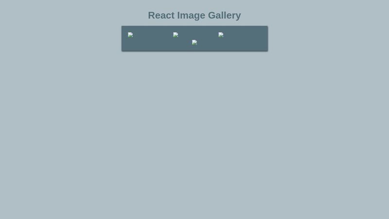 React Image Gallery