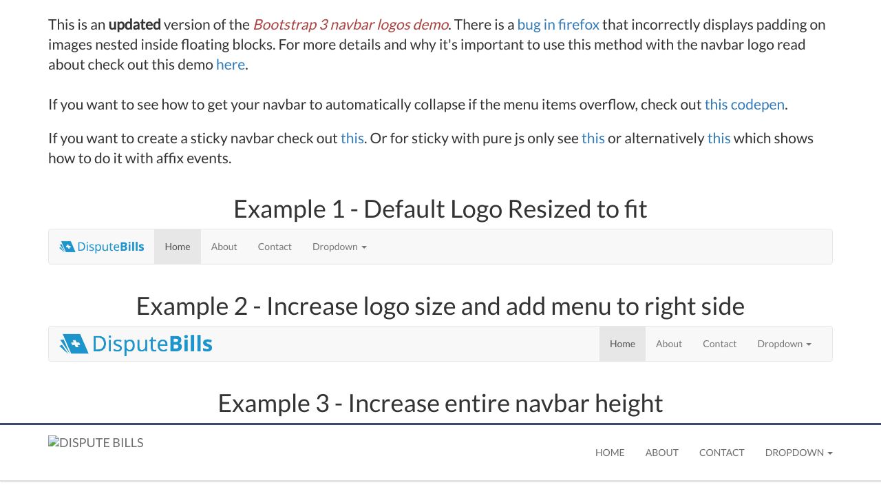 Bootstrap Flex Nav Menu Responsive Brand Logo Image