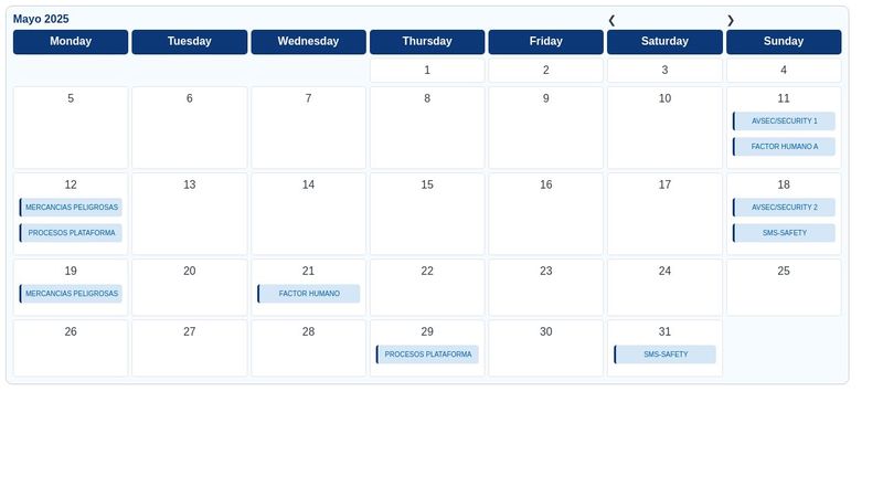 Calendar CSS