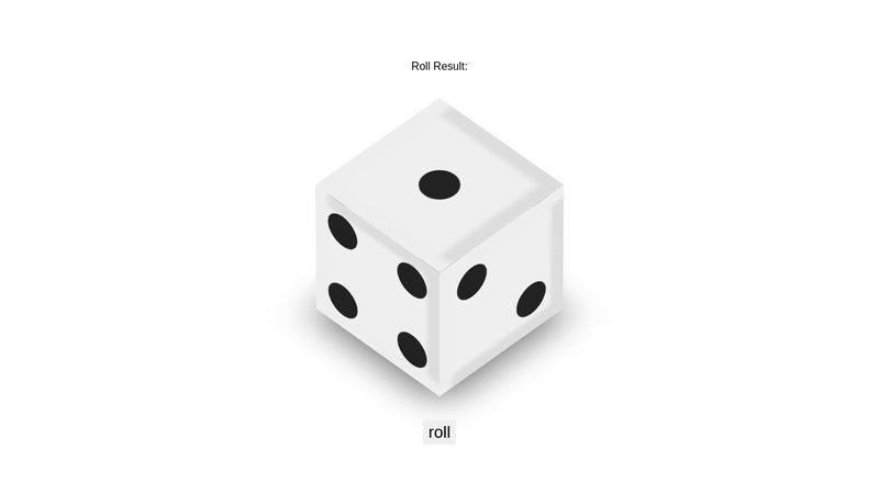 CSS/JS 3D Dice 2